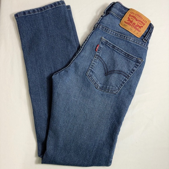 Levi's 511 Boys Slim Fit Jeans Size 14 Reg 27x29 (27x28) Adjustable Waistband - Picture 1 of 10